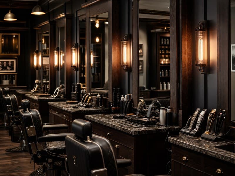 Интерьер VIORA Barbershop